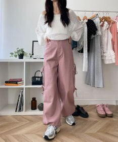 WEGO サイドリボンカーゴパンツ