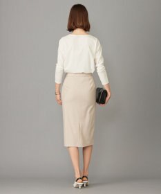 ICB L 【セットアップ対応】ウールストレッチ タイトスカート