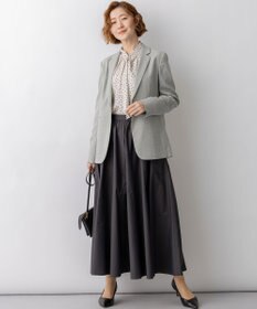 23区 【先行予約】ランダムドットプリント タックブラウス