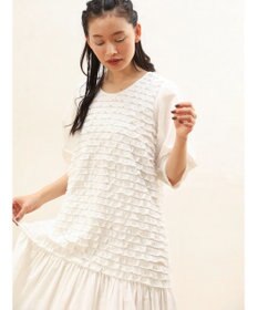 Green Parks ■ＥＳＣＡＲ　ウェーブカット×ローン刺繍ワンピース