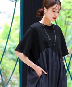 Tiaclasse 【安田美沙子さん  小倉優子さん着用・日本製】大人可愛い2連風チェーンネックレス