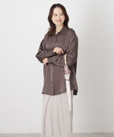 MOONBAT 【遮光/晴雨兼用日傘】LANVIN COLLECTION (ランバン コレクション)グログランリボン バイカラー 遮熱 UV 長傘
