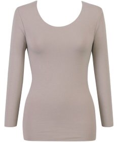 Wing あったかインナー 綿100％(肌側) 集中保温(背中) 【綿の贅沢 ここちフラット 集中保温】 8分袖 長袖 秋 冬 EL4868 ウイング／ワコール