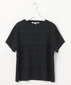 自由区 【洗える】クレープストレッチボーダー ニット