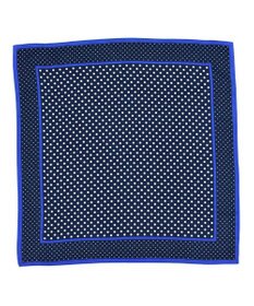 Marca 【Marcaオリジナル】ラインボーダードット 小判 シルクツイル スカーフ