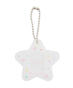 WEGO 【痛バ＆推し活グッズ】カラフルスターIDフォトケースキーホルダー