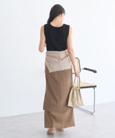 earth music&ecology プリーツレイヤードライクスカート