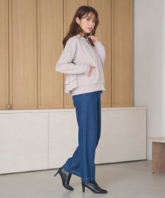 Feroux 【洗える】バックフリル ダンボールパーカー