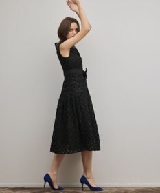 GRACE CONTINENTAL コード刺繍ワンピース