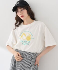 earth music&ecology 【接触冷感/洗濯機可】ＦＲＵＩＴＳ　ＤＥ　ＳＡＩＳＯＮショートＴ