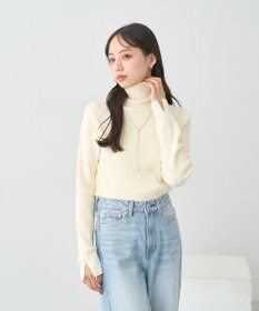 earth music&ecology 【イージーケア】【洗濯機洗い可】レンチング(TM)エコヴェロ(TM)(リブタートル)