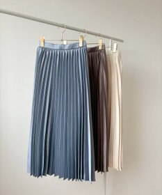 Feroux サテン プリーツスカート