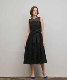 GRACE CONTINENTAL コード刺繍ワンピース