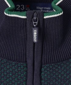 23区GOLF 【MEN】【ウォッシャブル】ハーフジップニットプルオーバー