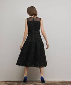 GRACE CONTINENTAL コード刺繍ワンピース