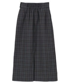 earth music&ecology チェックナロースカート