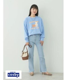 earth music&ecology Ｃｏｓｂｙ×ｅａｒｔｈ　ベアープリントロングＴシャツ