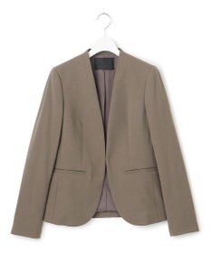 ICB 【UVカット・洗える】ウール2WAYストレッチ ノーカラージャケット