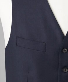 GOTAIRIKU シワになりにくい【御幸毛織/みゆきけおり】Superior160s 3ピーススーツ（ネイビー）