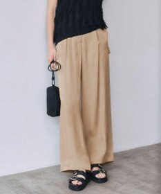 ICB L 【洗える】 キュプラピグメントクロス カーゴパンツ