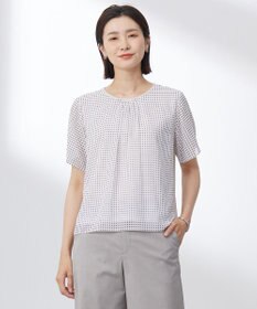 J.PRESS LADIES L 【洗える】スクエアープリント カットソー