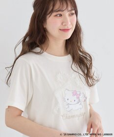 Green Parks チャーミーキティ/レースリボンプリントTシャツ