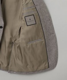 GOTAIRIKU 【DELFINO】ナポリジオメトリックツイード ジャケット_ブラウン