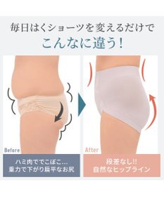 BRADELIS New York 【BRADELIS NewYork peace】ナチュラルフィット綿混ショーツ25 補正 補整下着 吸汗速乾 接触冷感で快適