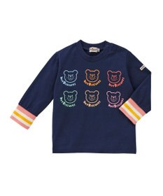 MIKI HOUSE HOT BISCUITS 【80-120cm】パステルビーンズ 長袖Tシャツ