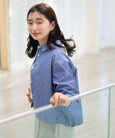 ANY 【洗濯機可】ストライプドロストシャツ