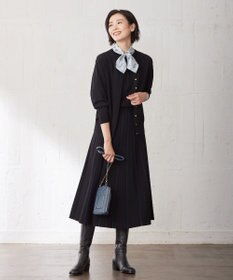 J.PRESS LADIES L 【洗える】レーヨンエリートストレッチ ギャザースリーブ ニット