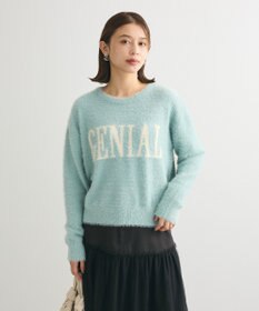 Green Parks シャギーロゴニットプルオーバー