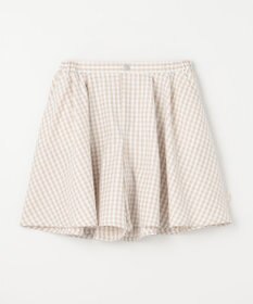 組曲 KIDS 【150-160㎝】フレアーギンガム ショートパンツ