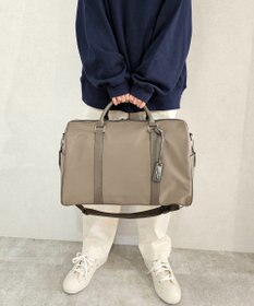 style code 【Ungrid/アングリッド】牛革×ナイロン　ラージボストンバッグ（旅行用キャリーオン）