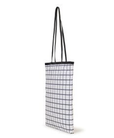 LeSportsac VERTICAL CITY TOTE/アップタウンモノチェック/ブラック