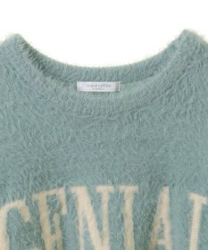 Green Parks シャギーロゴニットプルオーバー