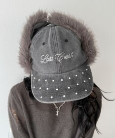 WEGO ラインストーンドッグイヤーキャップ