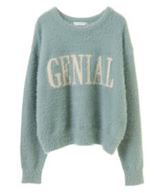 Green Parks シャギーロゴニットプルオーバー