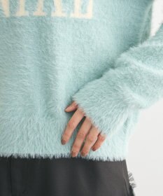 Green Parks シャギーロゴニットプルオーバー