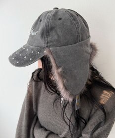 WEGO ラインストーンドッグイヤーキャップ