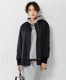 ICB L 【洗える】ライトマットサテン MA－1ジャケット