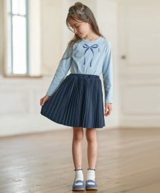 組曲 KIDS 【150-160cm】リボンアート Tシャツ