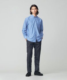 J.PRESS MEN パッチフラップ マルチストライプシャツ/B.D.