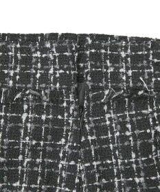 earth music&ecology 【セットアップ可】フリンジツイードミニスカート