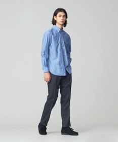 J.PRESS MEN パッチフラップ マルチストライプシャツ/B.D.