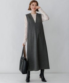 23区 L 【SLOW/一部店舗限定】コットンミックスレース ボトルネックプルオーバー