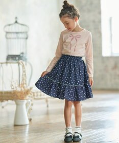 組曲 KIDS 【150-160cm】リボンアート Tシャツ