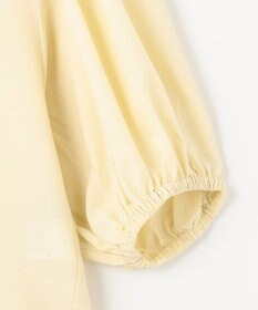 ANY サッカーギャザーバックペプラムブラウス