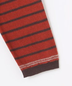 JOSEPH ABBOUD 【洗える】フランドルリネンボーダーカーディガン