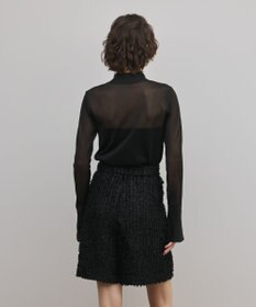 GRACE CONTINENTAL シアーハイネックニットトップ